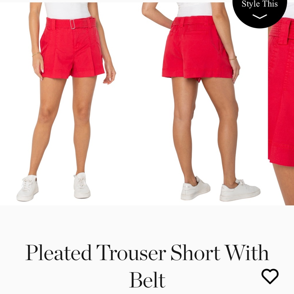 Liverpool Trouser Short with Belt New with Tags